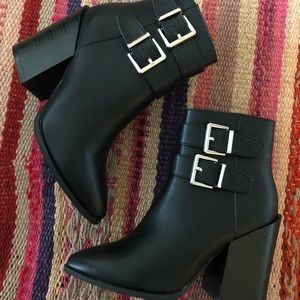 Faux Leather Booties